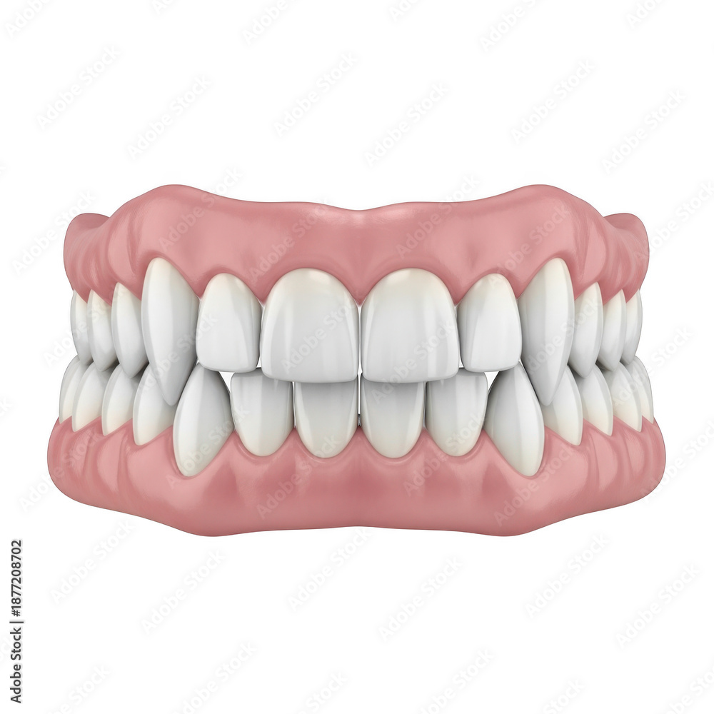 Obraz premium Dental bridge illustration isolated on transparent background