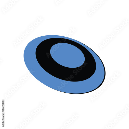 frisbee  logo icon illustration flat