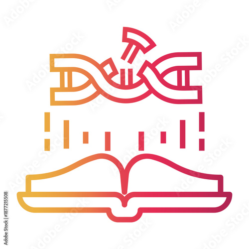 biology Line Gradient Icon