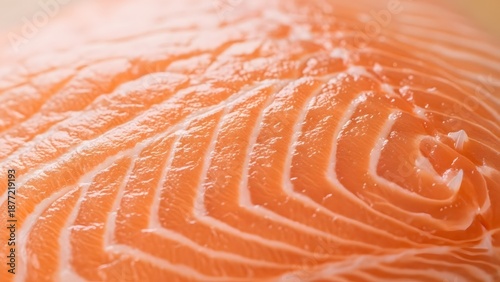 Fotografía Close up of raw salmon fillet texture.
