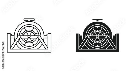 Vector Illustration of Mechanical Component Designs