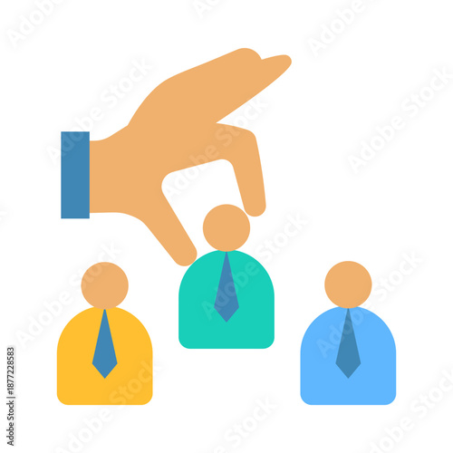 Hiring Decision Icon - Flat Color