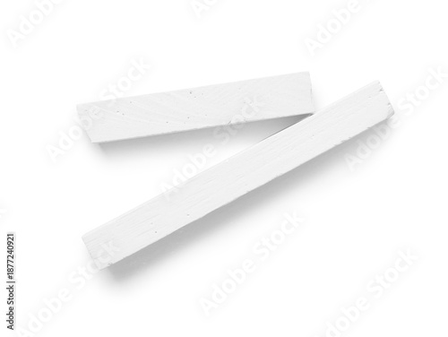 Chalks isolated on white ba...