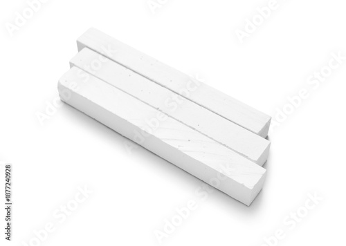 Chalks isolated on white ba...