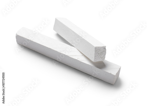 Chalks isolated on white ba...