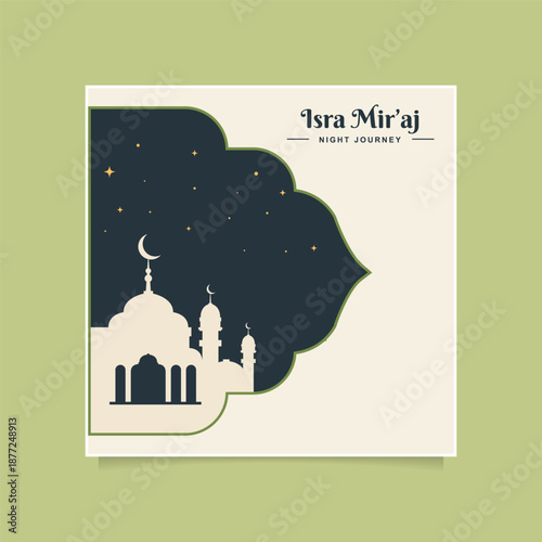 Isra Miraj symbol illustrating important Islamic religious event