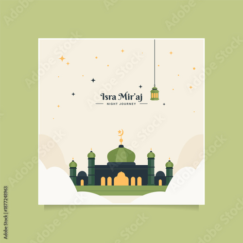 Isra Miraj symbol illustrating important Islamic religious event