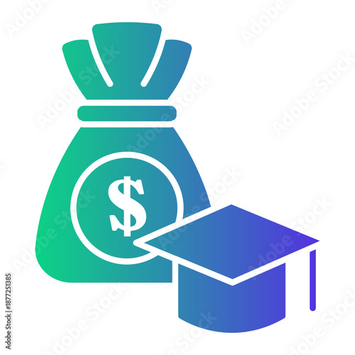 tuition fees Gradient icon