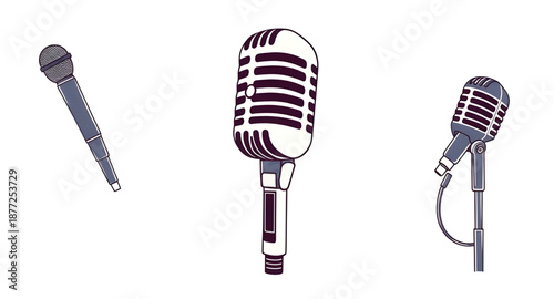 retro, microphone, mic, vintage, classic, oldschool, radio, broadcast, sound, audio, voice, music, singer, performance, stage, concert, show, entertainment, media, podcast, studio, recording, speech, 