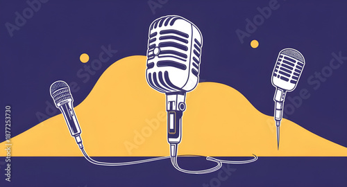 retro, microphone, mic, vintage, classic, oldschool, radio, broadcast, sound, audio, voice, music, singer, performance, stage, concert, show, entertainment, media, podcast, studio, recording, speech, 