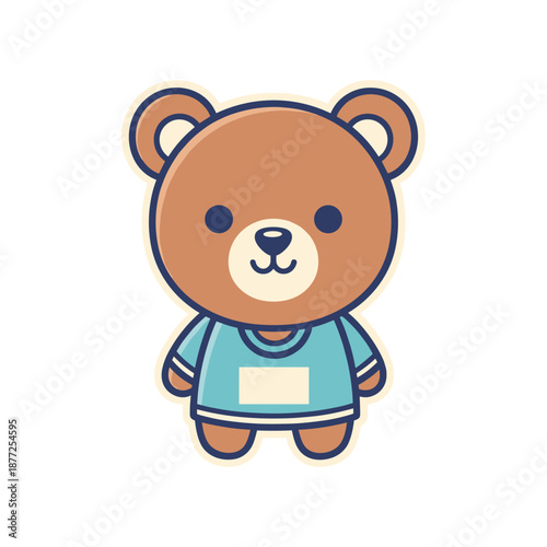 Adorable Cartoon Bear Illustration