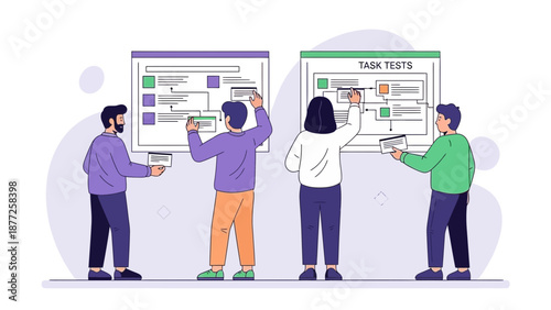 Teamwork Brainstorming Project Planning Flowchart Task Management Strategy
