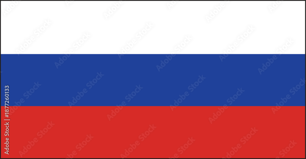 Obraz premium Flag of Russia White Blue Red Tricolor Symbol