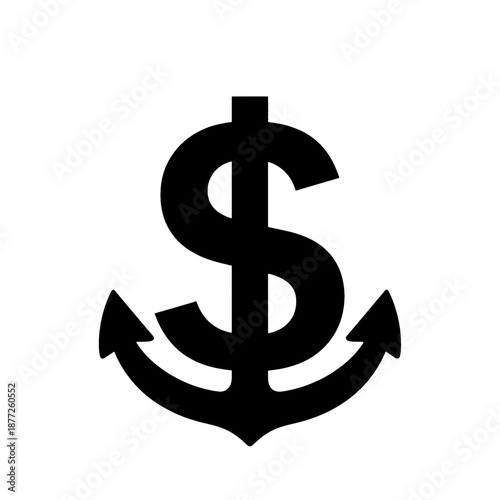 Money cycle vector icon with exchange arrows.