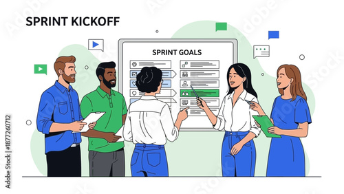 Team Sprint Kickoff Meeting: Planning Goals and Strategy