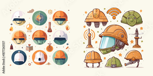 vector illustration of an military background