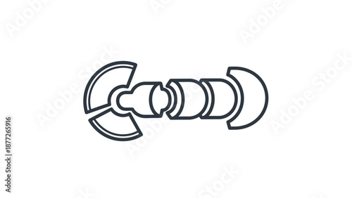 disassembled gear mechanism