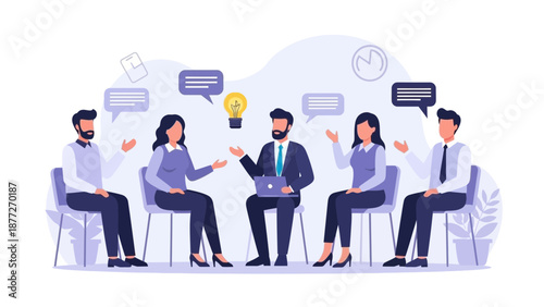 Team Meeting, Brainstorming, Collaboration, Discussion, Business Ideas, Office People