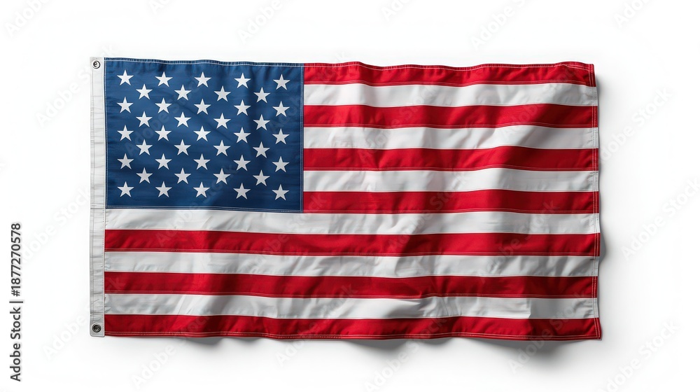 Obraz premium The American flag represents freedom and patriotism with its iconic stars and stripes