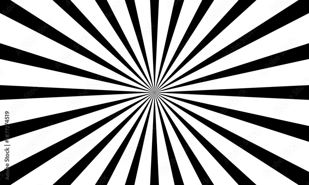 Obraz premium black sun ray light pattern background. 