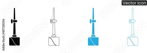 Collection of vector icons depicting smart home devices in various colors for modern technology and automation concepts