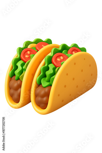 3D Tacos, Taco Twist, Crunchy Fiesta, Flavor Fold, Street Taco 3D, High quality Realistic image.