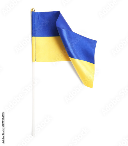 National flag of Ukraine on...