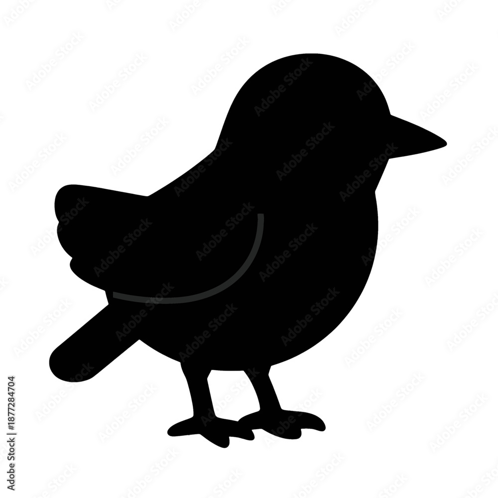 Fototapeta premium Bird vector icon.