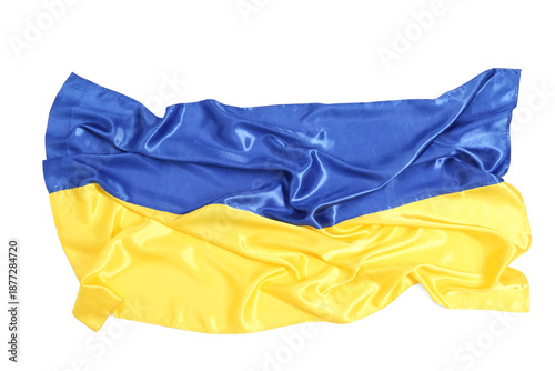 National flag of Ukraine on...