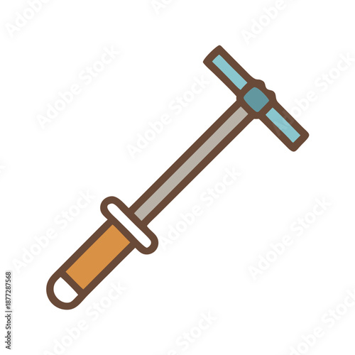 Stylized vector icon of a manual hand air pump