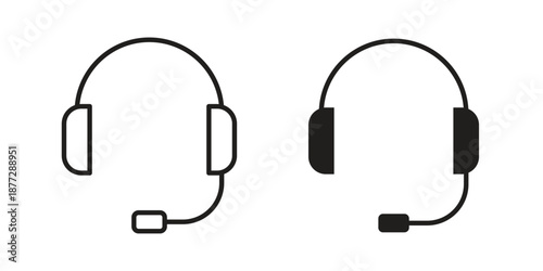 Customer service icons collection glyph and mixed vector Illustrations