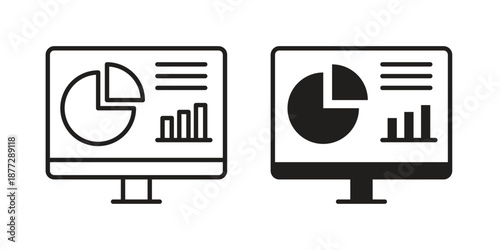 Dashboard icons collection glyph and mixed vector Illustrations