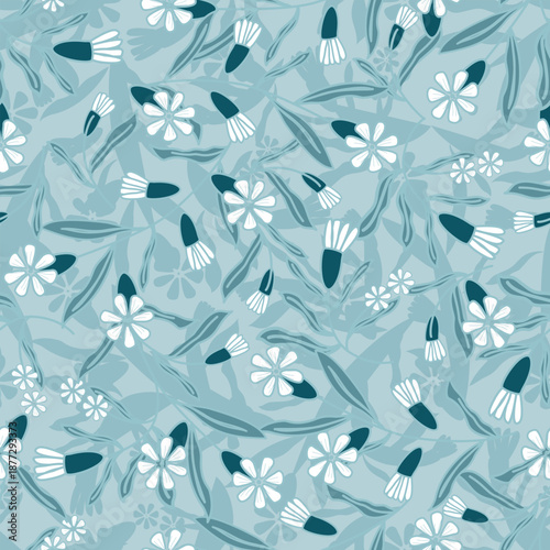 Floral seamless pattern ,Jacobean Print Pattern Seamless ,Ethnic flowers Vector clipart. ethnic seamless pattern stylized exotic flowers, climbing plants. Fashion floral wallpaper, background. Asian	