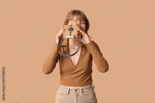 Beautiful young woman with ...