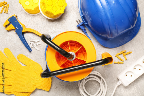 Set of electrician equipmen...