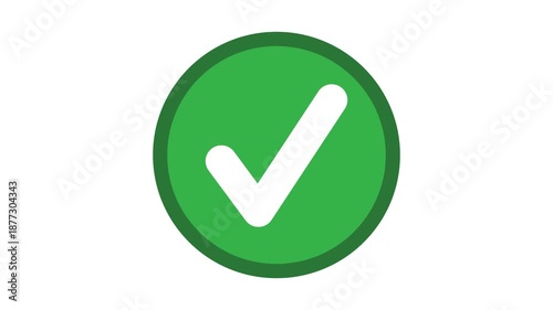 Checkmark yes no animation icon. Video footage of yes or no, true or false with alpha channel. Animated pop-up green check mark and red cross X symbol on a transparent background. true or false motion