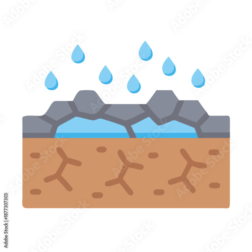 Replenishing the earth after drought with life giving rain