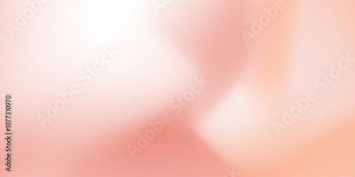 Abstract red and creamy peach pink and beige gradient background. Neutral pastel backdrop. Vector ombre pale design illustration art concept