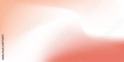 Abstract red and creamy peach pink and beige gradient background. Neutral pastel backdrop. Vector ombre pale design illustration art concept