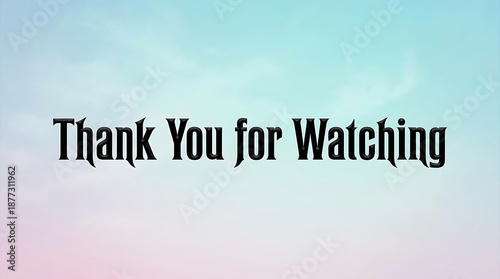 Thank You for Watching Video Outro Screen.