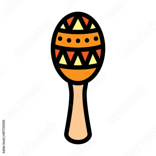 Maracas Vector Filled Icon Design