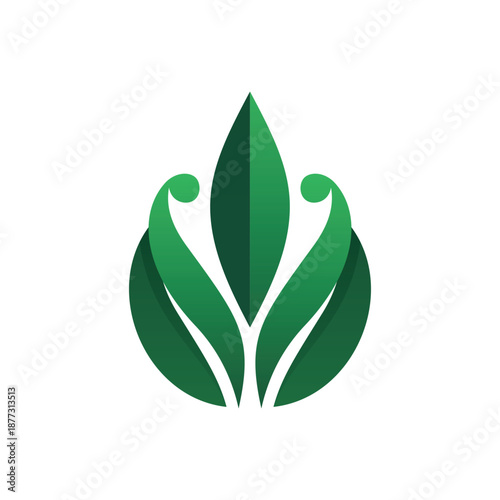 Green Leaf Harmony Emblem