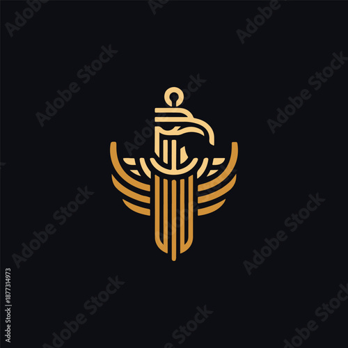 Horus Egypt God Logo