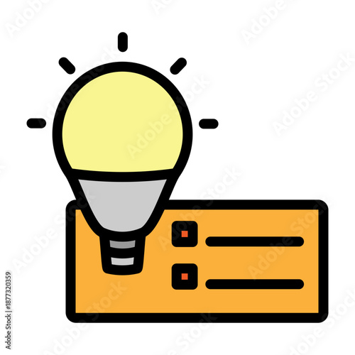 Tips Vector Flat Icon Design