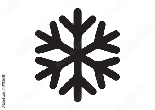 Snowflakes icon, Snowflakes solid vector