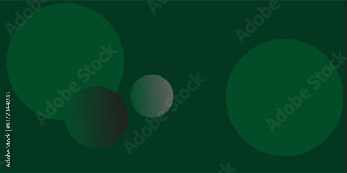Abstract geometric background with green color design. Colorful green circle pattern element. Vector Eps10