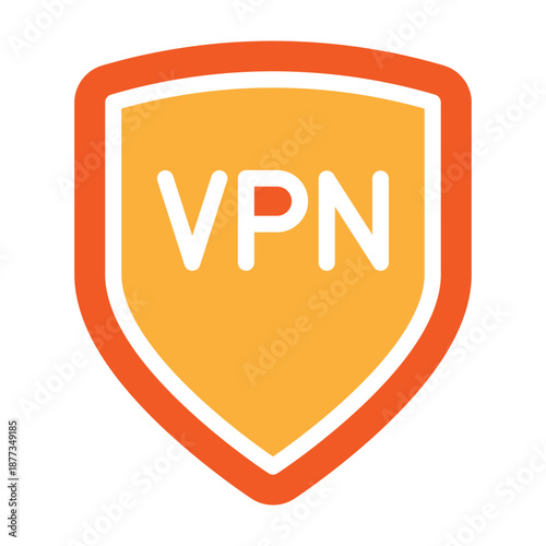 VPN Vector Flat Icon Design