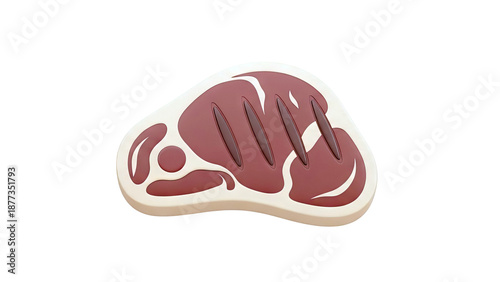 Stylized Steak Icon