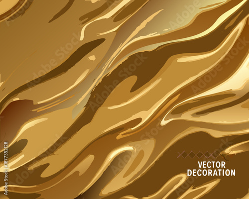 Golden luxury abstract vector decoration background texture