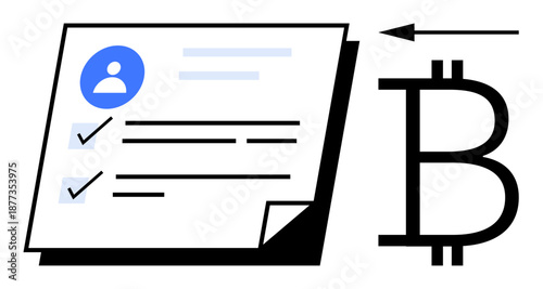 Cryptocurrency concept. Cryptocurrency and digital identity verification intersecting for secure online transactions. Cryptocurrency aiding fintech innovation and secure blockchain processes. Great